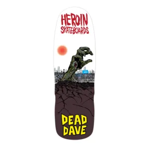 Heroin Skateboards Dead Dave "Dead Dave Lives" Mutant Shaped Skateboard Deck - 10.00
