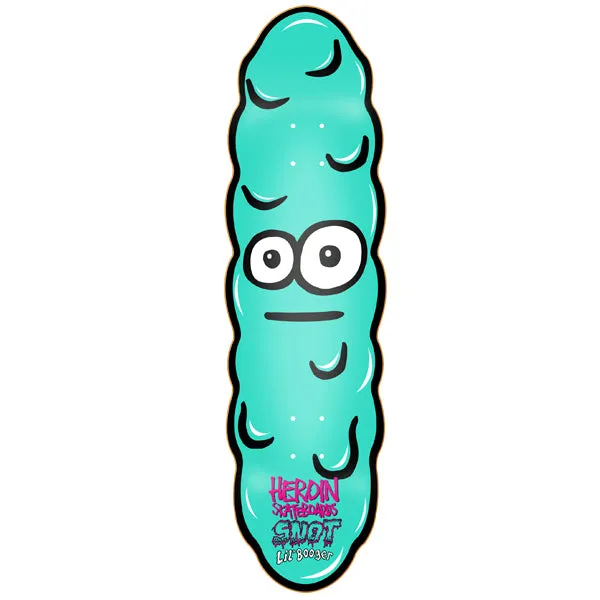 Heroin Skateboards Lil Booger x Snot Egg Shape Skateboard Deck - 8.5