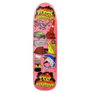 Heroin Skateboards Zane Timpson Life Skateboard Deck - 9.00