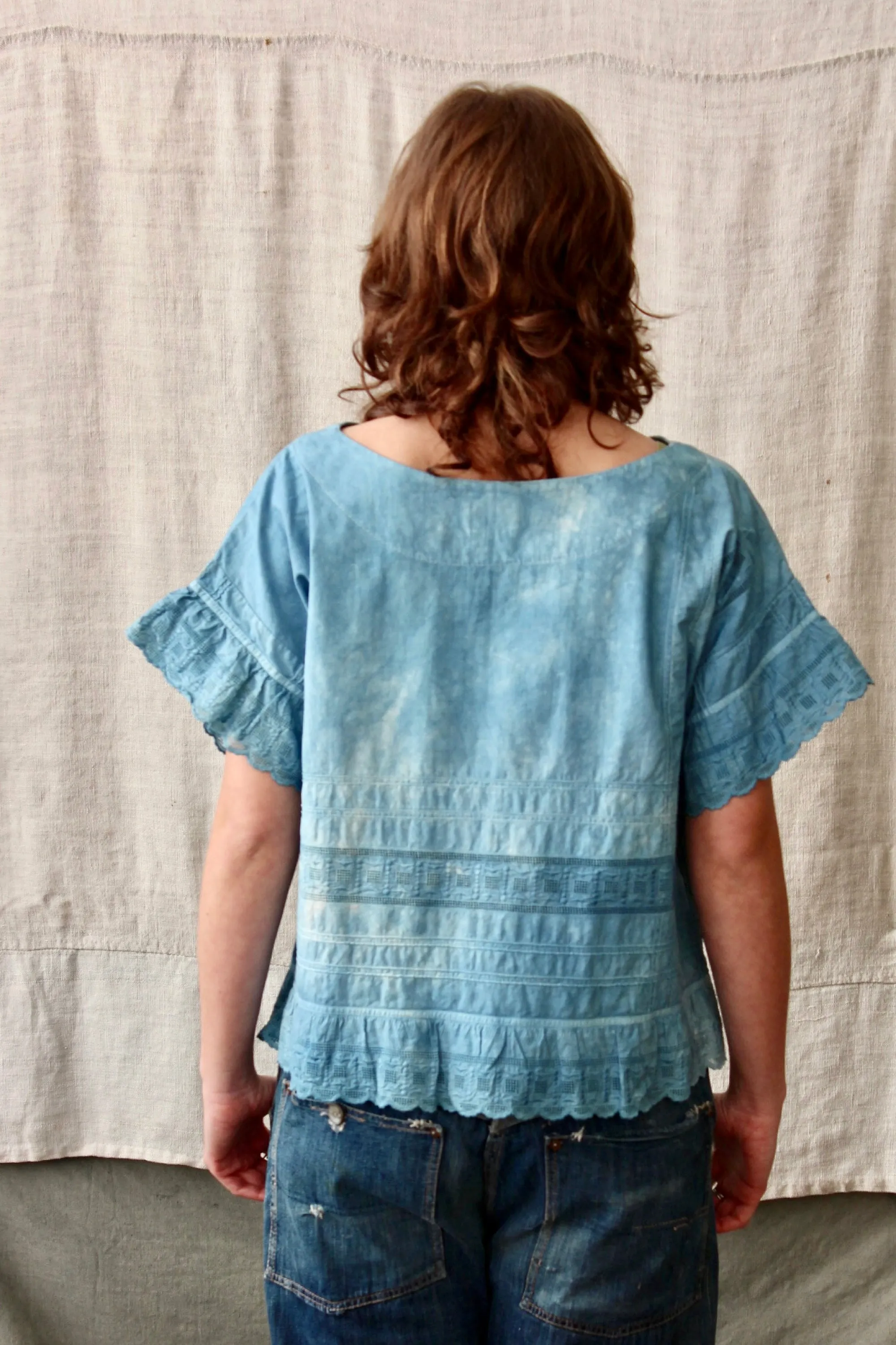 HF176 The Highlands Foundry Indigo Dyed Box Top