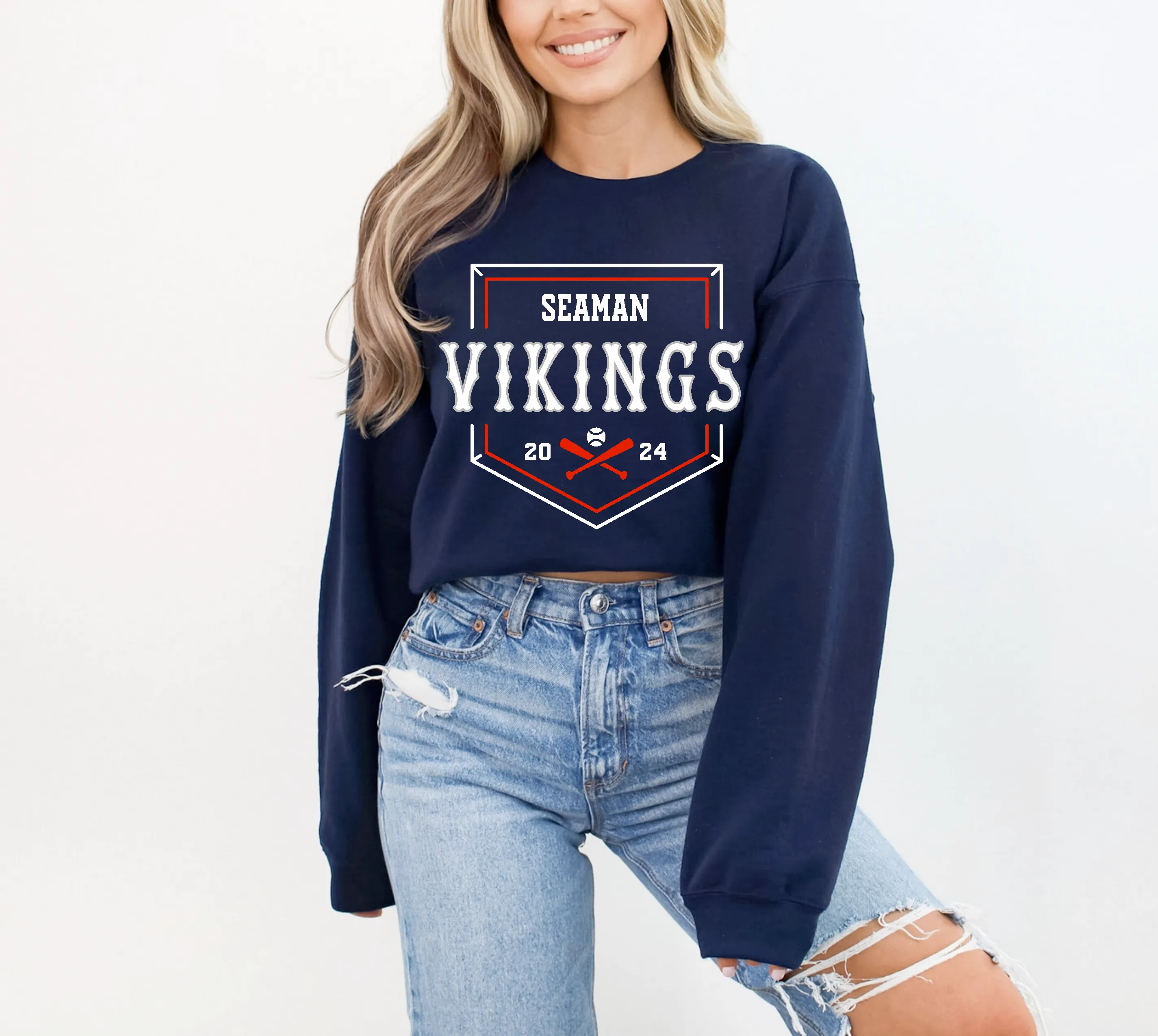 Home Plate Bats Seaman Vikings