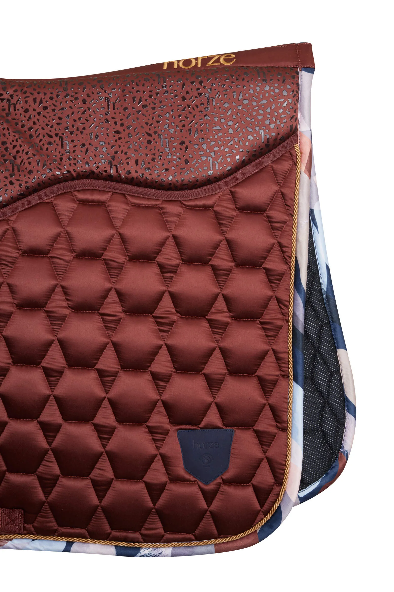Horze Terrazzo AP Saddle Pad Dark Red