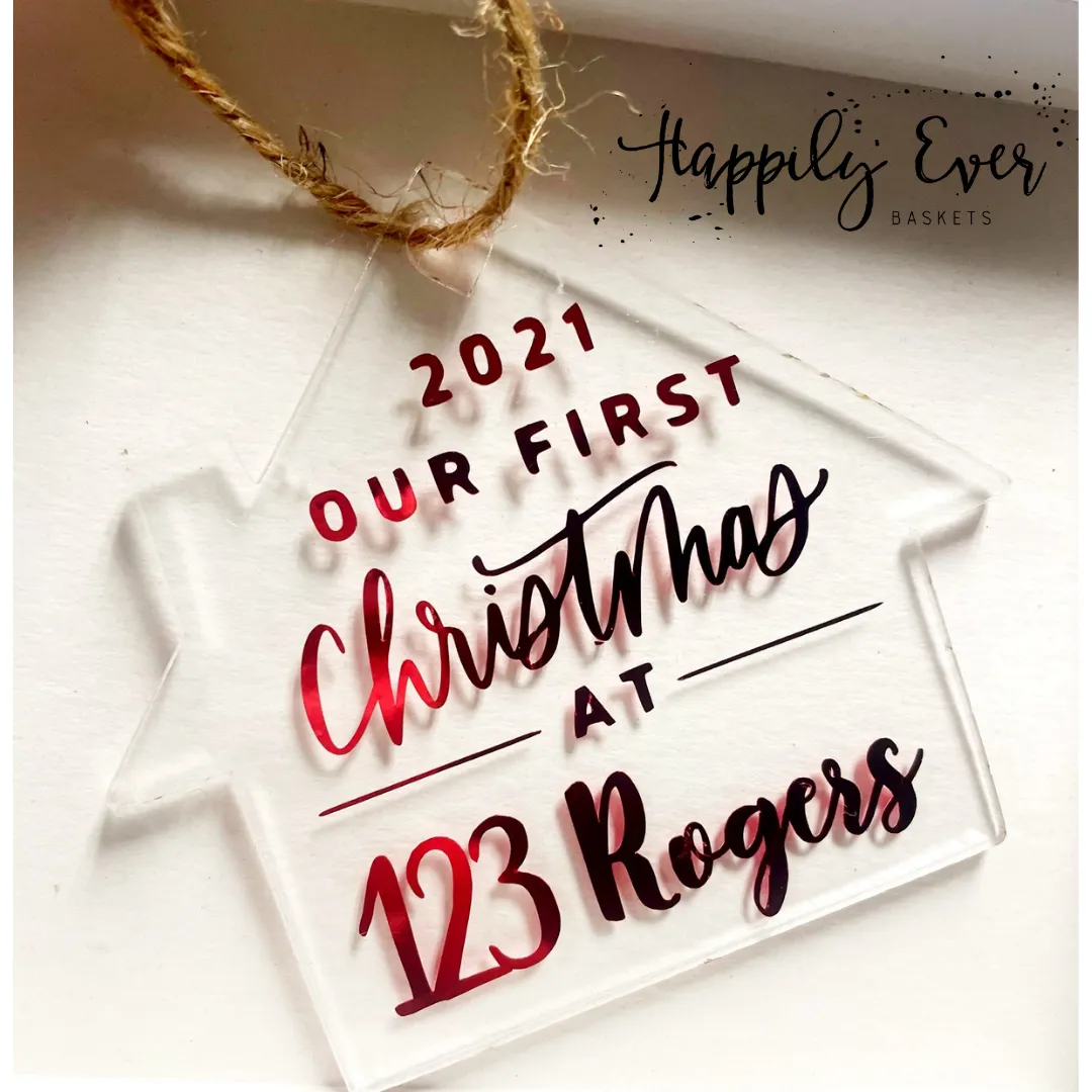 House Shaped Christmas Ornament