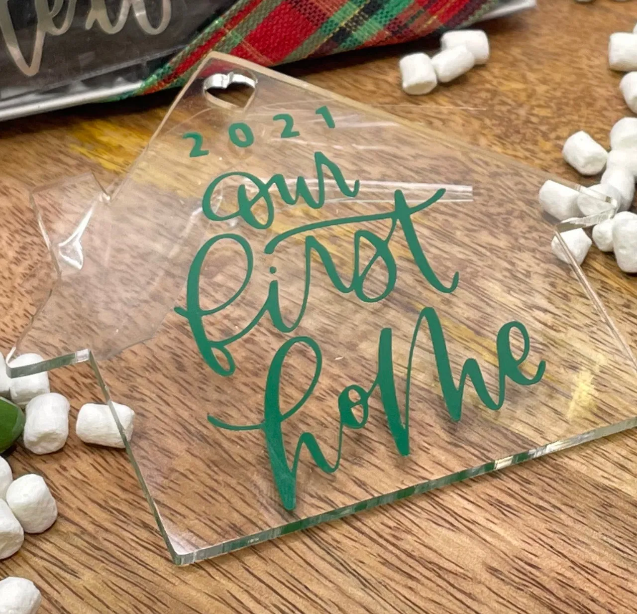 House Shaped Christmas Ornament