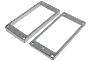 Humbucking Pickup Ring Set of 2 with Curved Bottom, Metal
