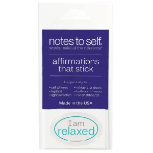 I am relaxed™ affirmations that stick
