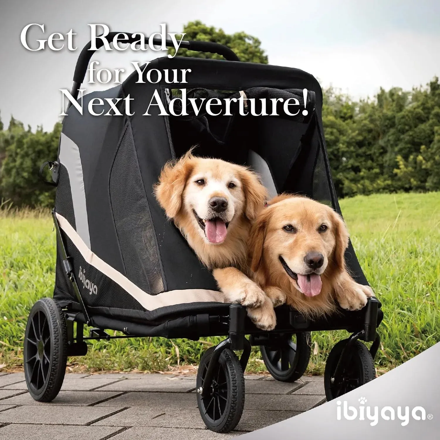 Ibiyaya Grand Cruiser Large Dog Stroller |   Included Supportive Cushion