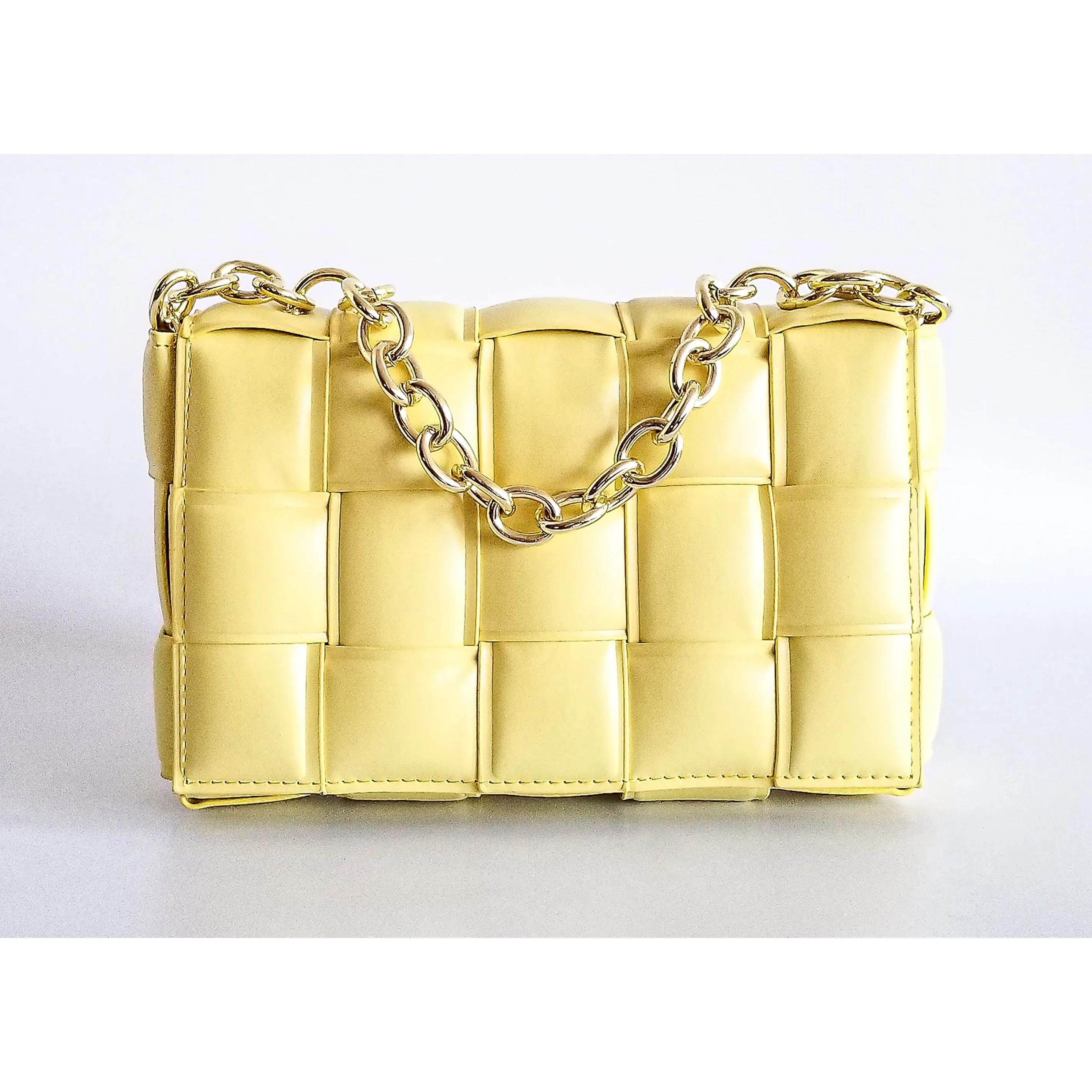 Imani Padded Cassette Chain Crossbody Handbag
