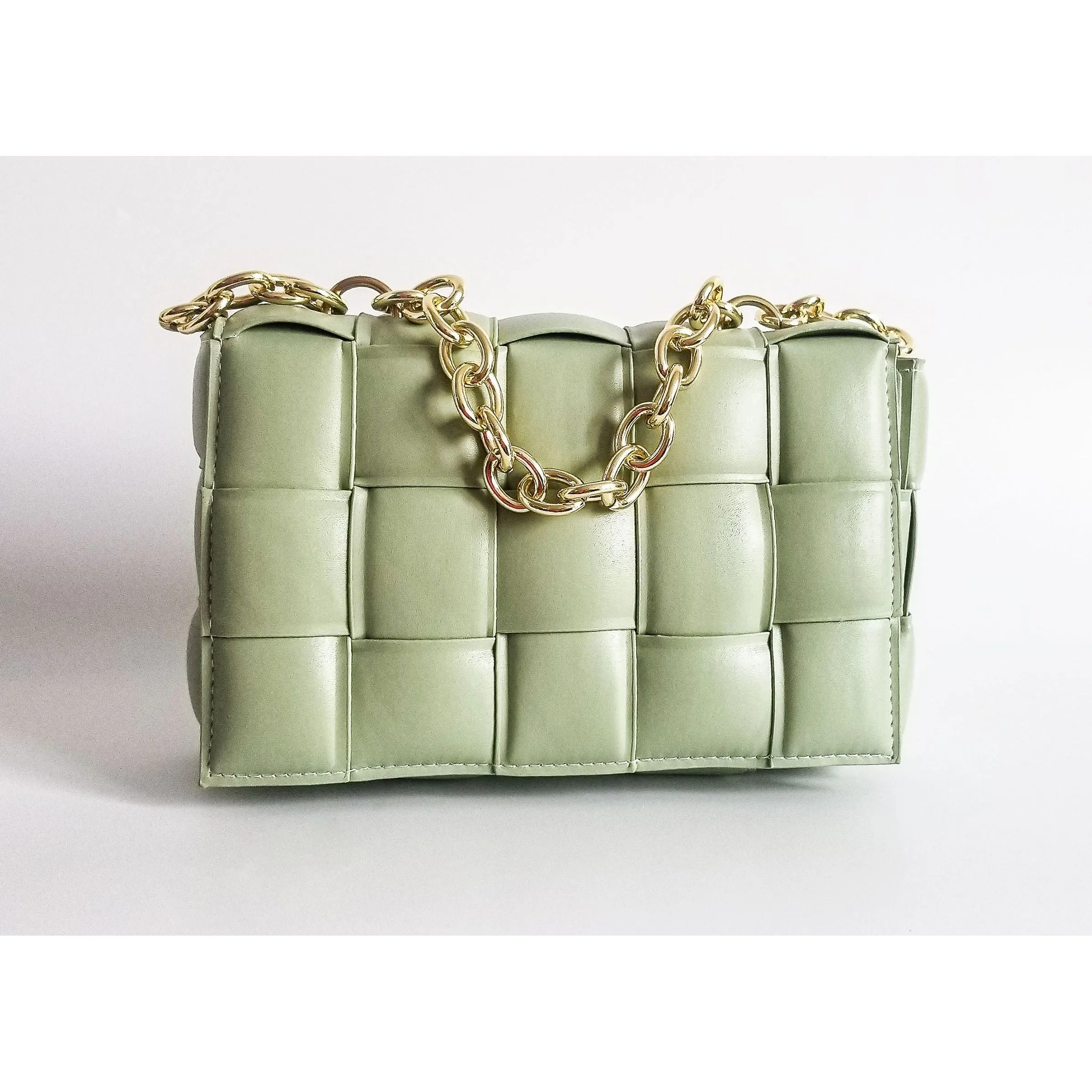 Imani Padded Cassette Chain Crossbody Handbag