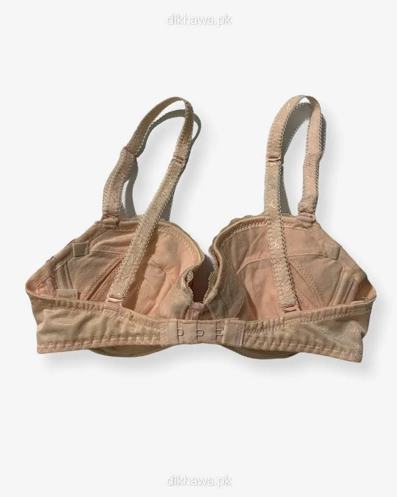 Imported Stocklot Branded  Net Pushup Bra - Underwired Bra  Non Padded Bra - Pack of 2