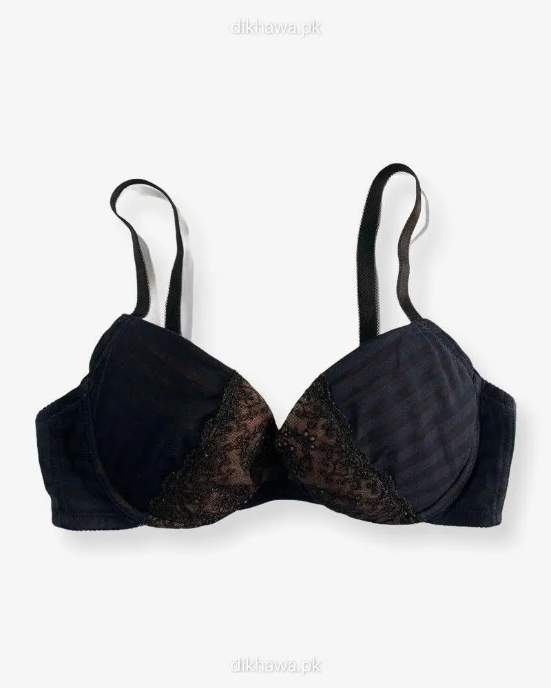 Imported Stocklot Branded  Net Pushup Bra - Underwired Bra  -Padded Bra - Pack of 2