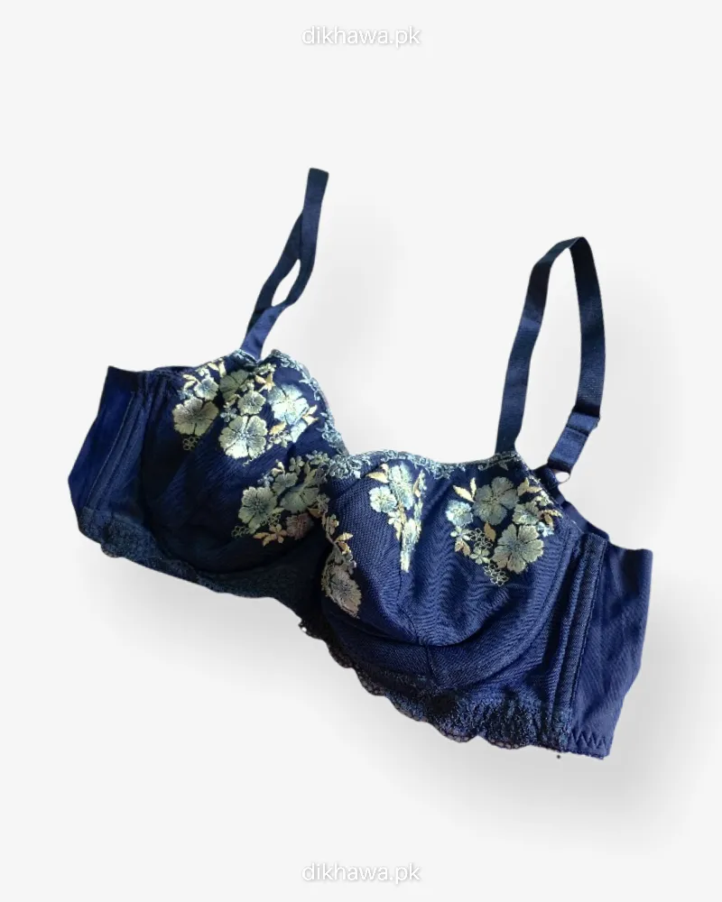 Imported Stocklot Branded  Net Pushup Bra - Underwired Padded Bra - Pack of 2