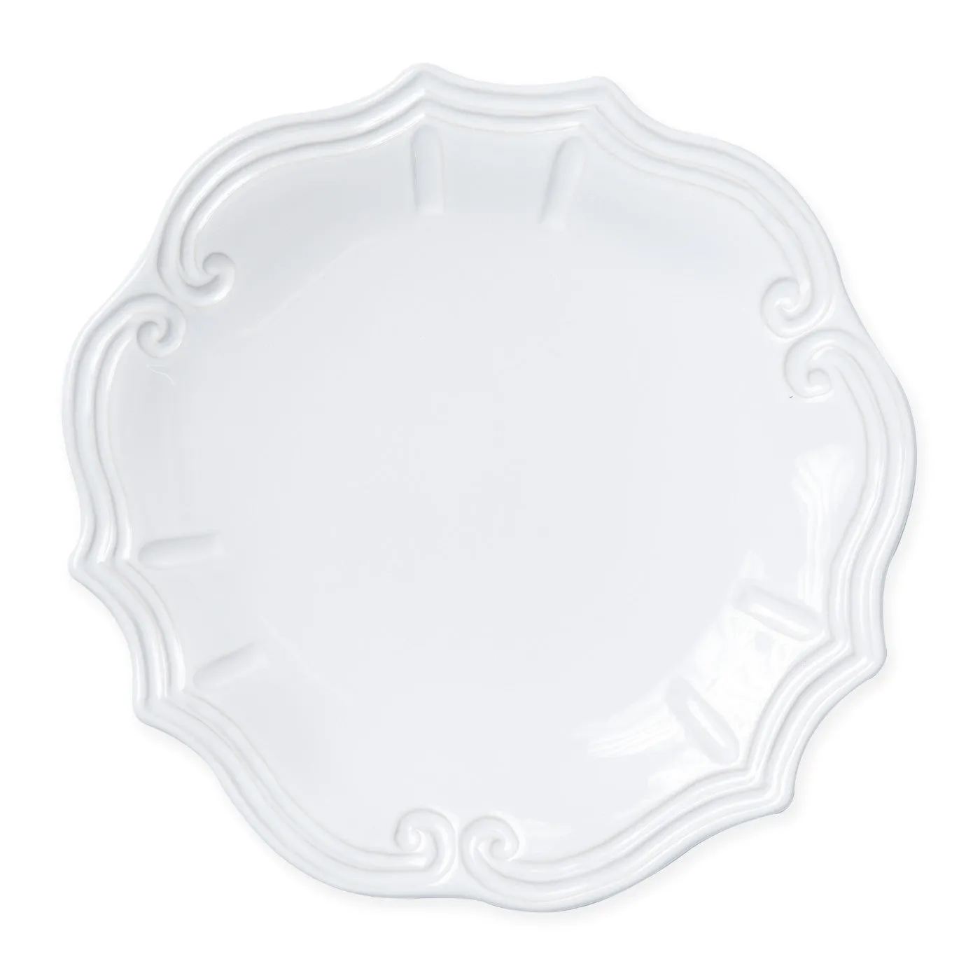 Incanto Stone White Baroque Dinner Plate