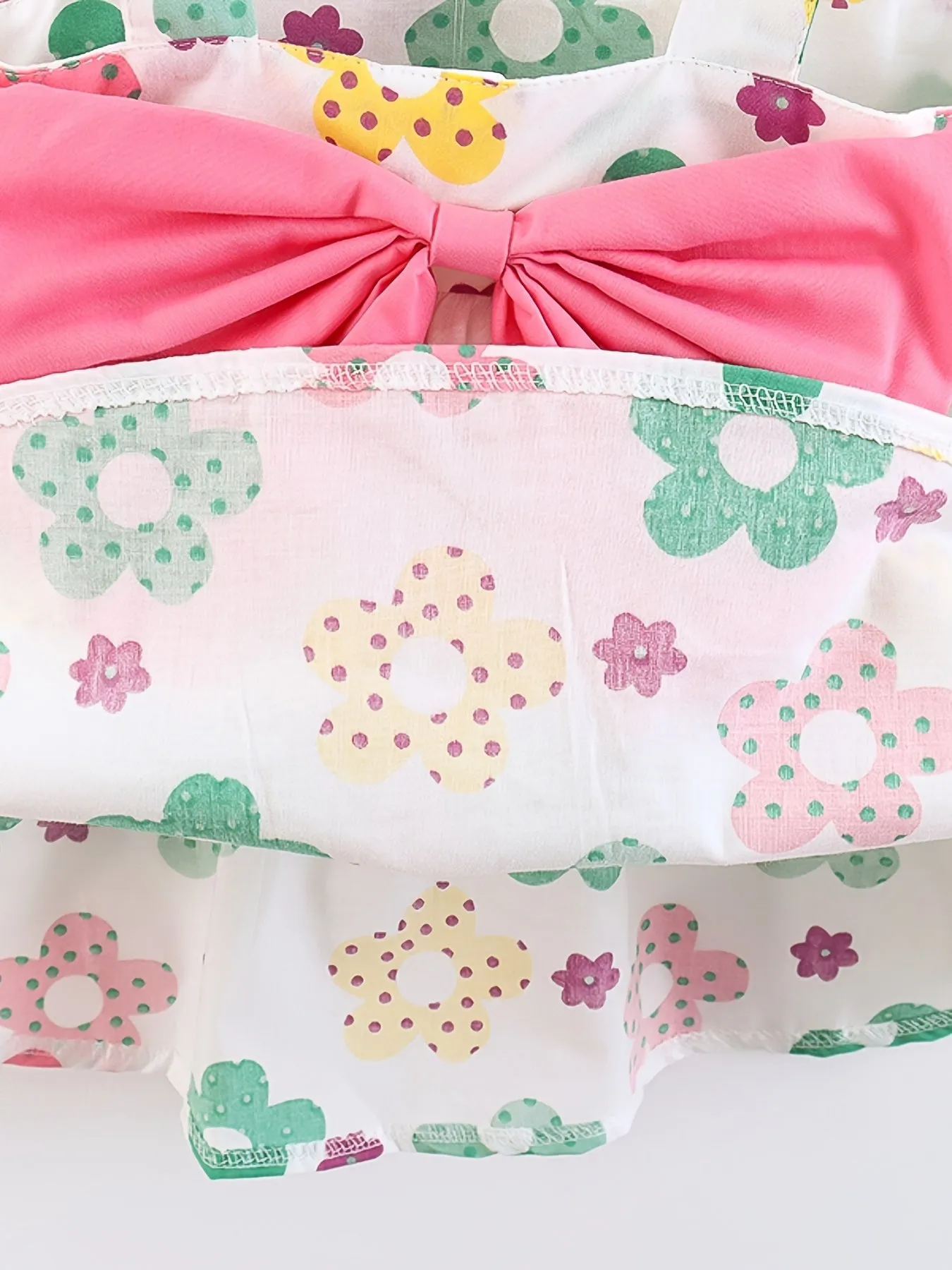 Infant Little Girls Sleeveless Princess Dress   Hat Set with Big Bowknot Design