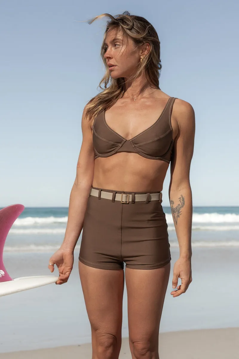 INNER RELM BOOMPOW BRA CUP BIKINI TOP - COCO