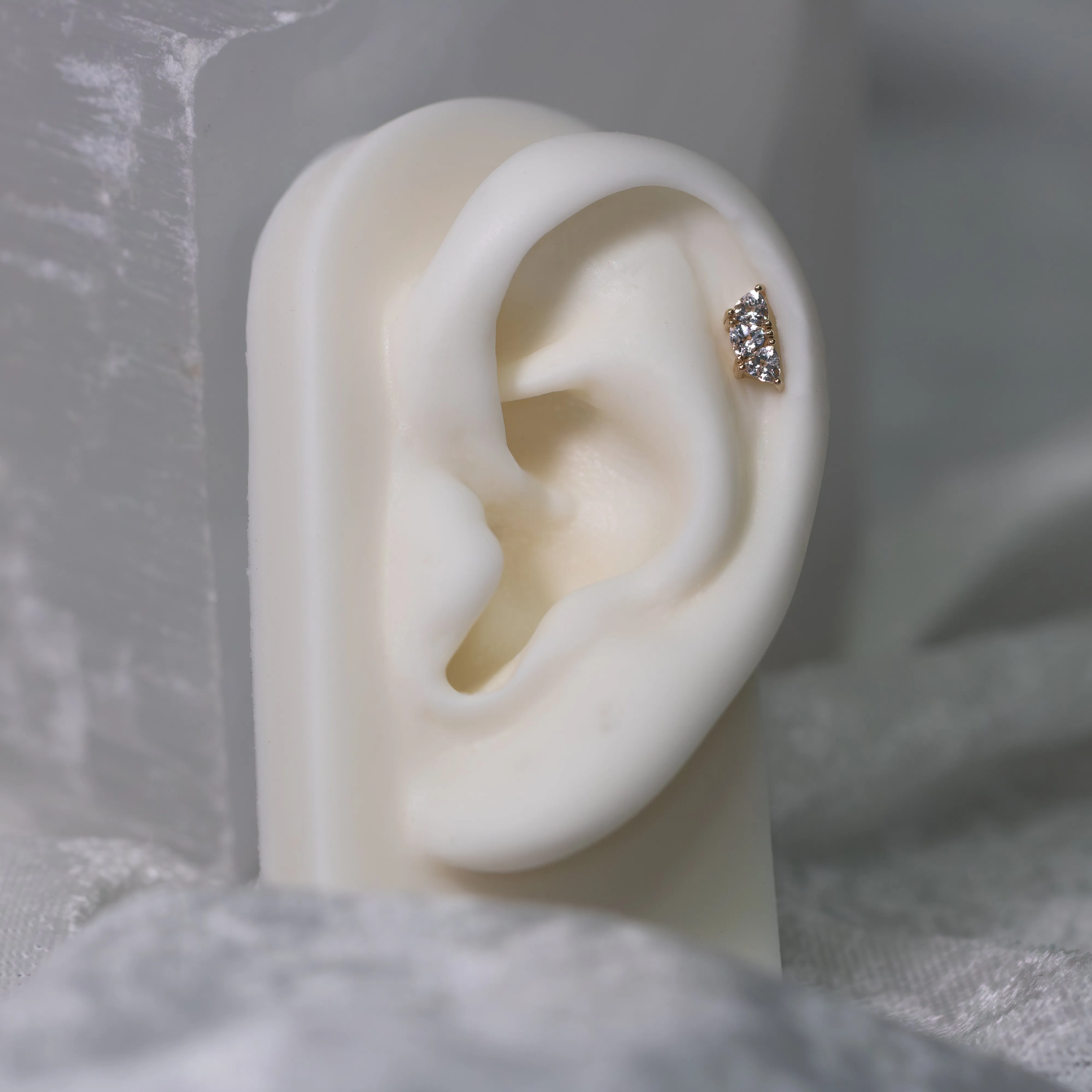 Irisa 3 with Morganite 18g/16g Threaded End