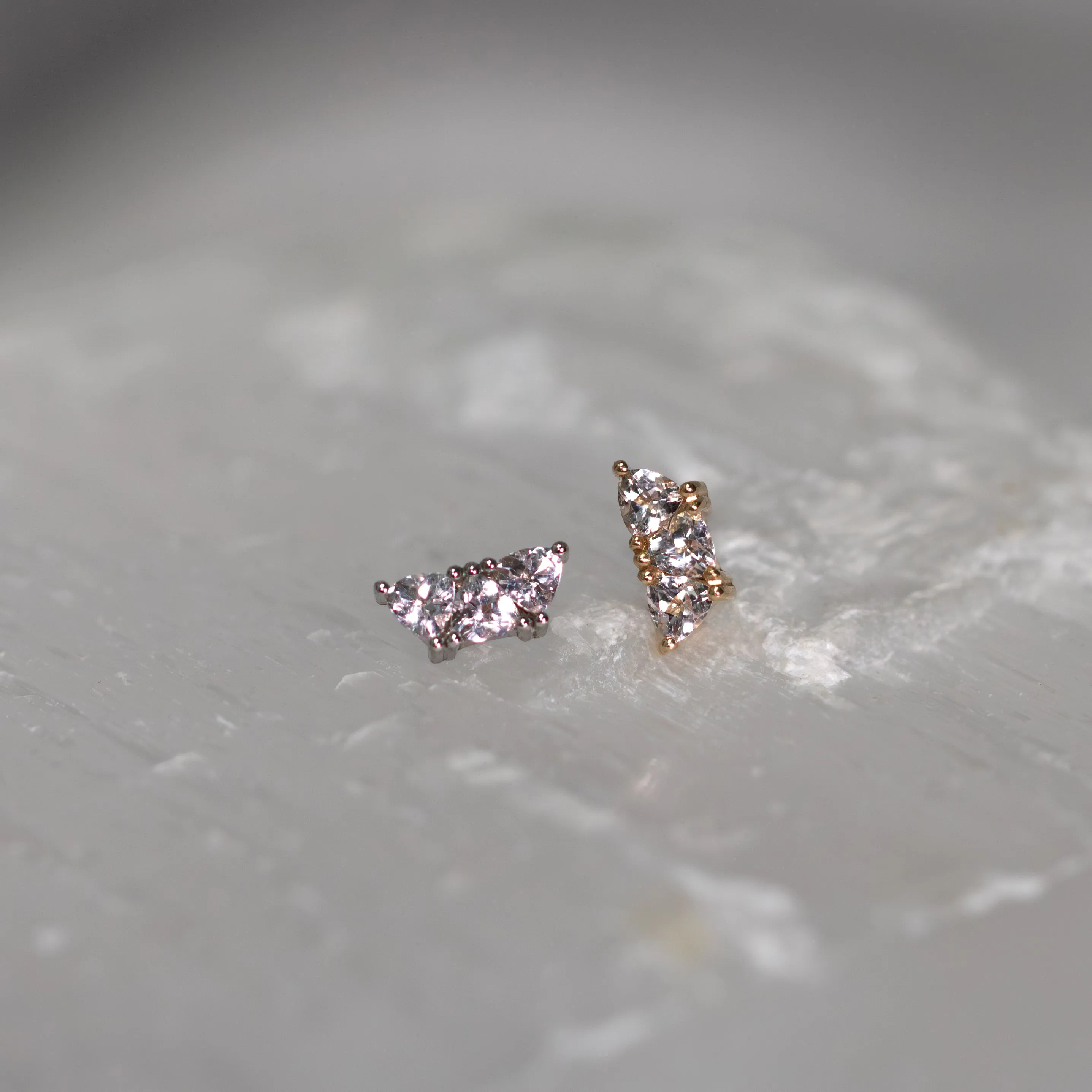 Irisa 3 with Morganite 18g/16g Threaded End