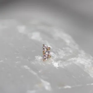 Irisa 3 with Morganite 18g/16g Threaded End