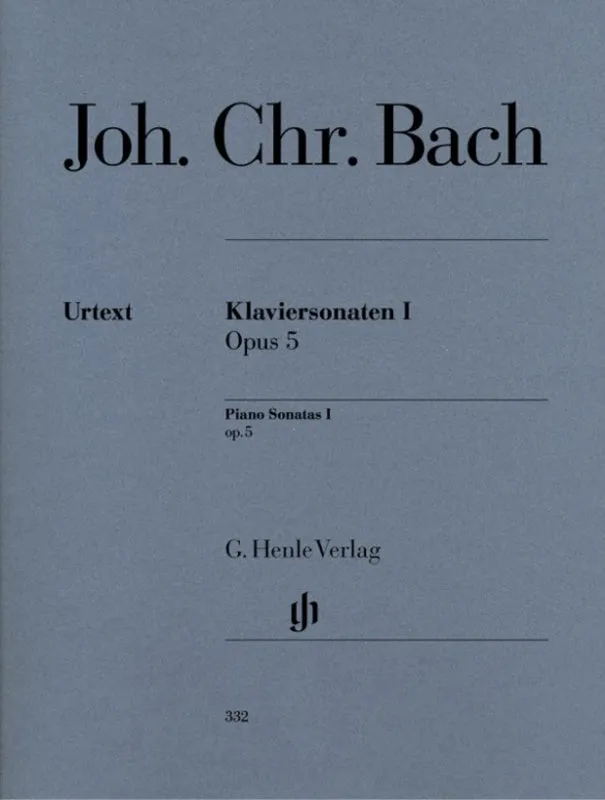 J.C Bach: Piano Sonatas Op 5 Volume 1