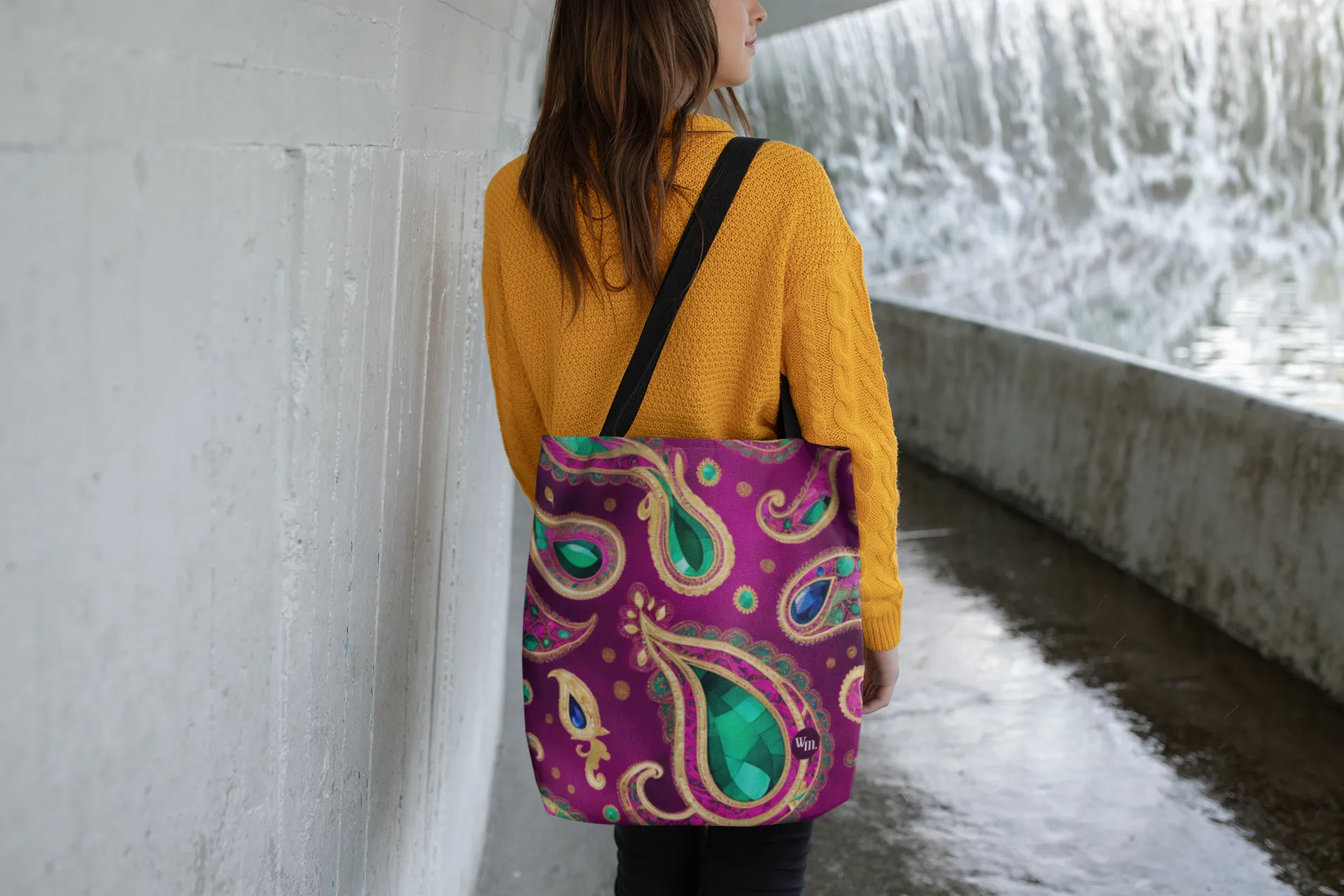 Jewel Boho Paisley Tote