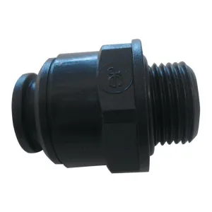 JG 12mm 3/8" Straight Adapter Male Plastic. Pm011213E