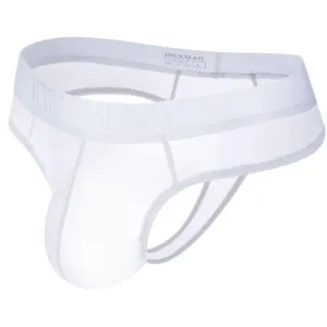JM291 White Mens Ice Silk Thong/ G-String
