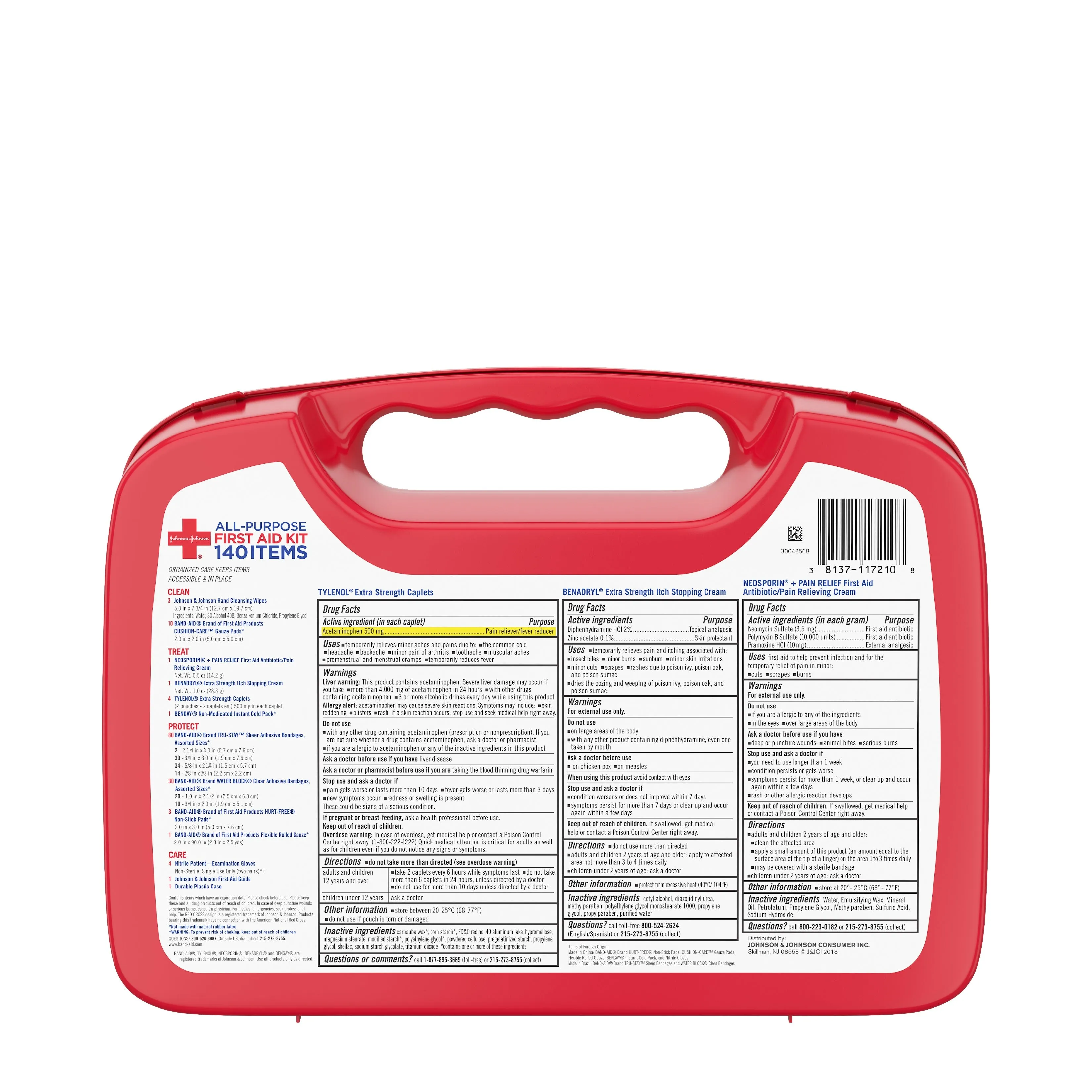 Johnson & Johnson Red Cross All Purpose First Aid Kit