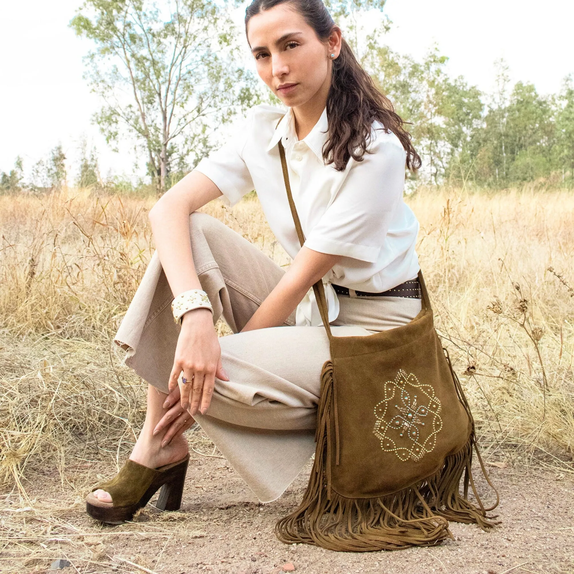 Kaia Fringe large Messenger