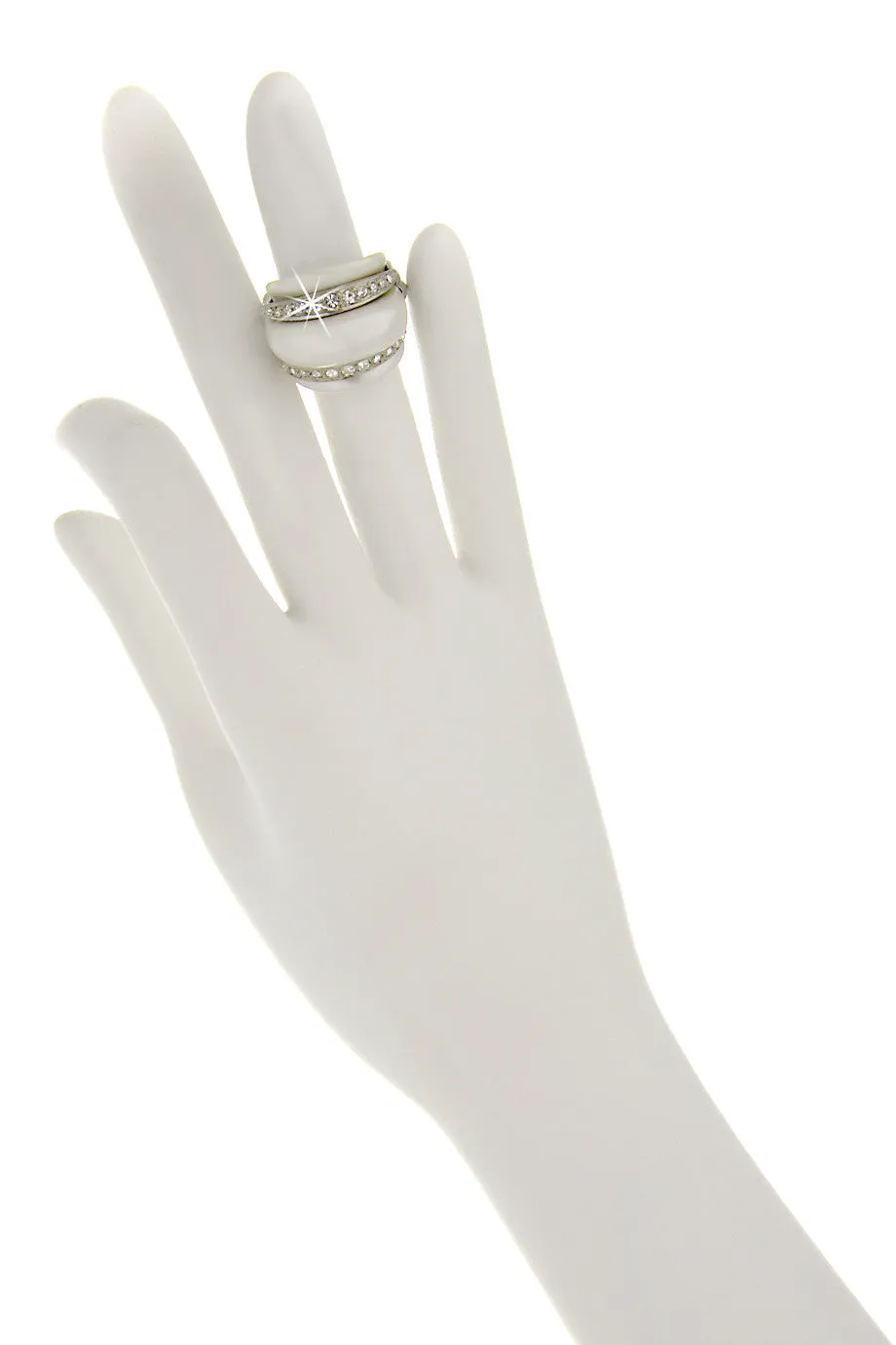 KENNETH JAY LANE MASELINA Crystal Pearl Ring