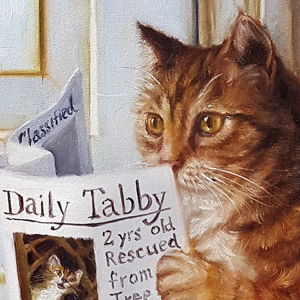 Kitty Throne: Gallery Wrapped Canvas