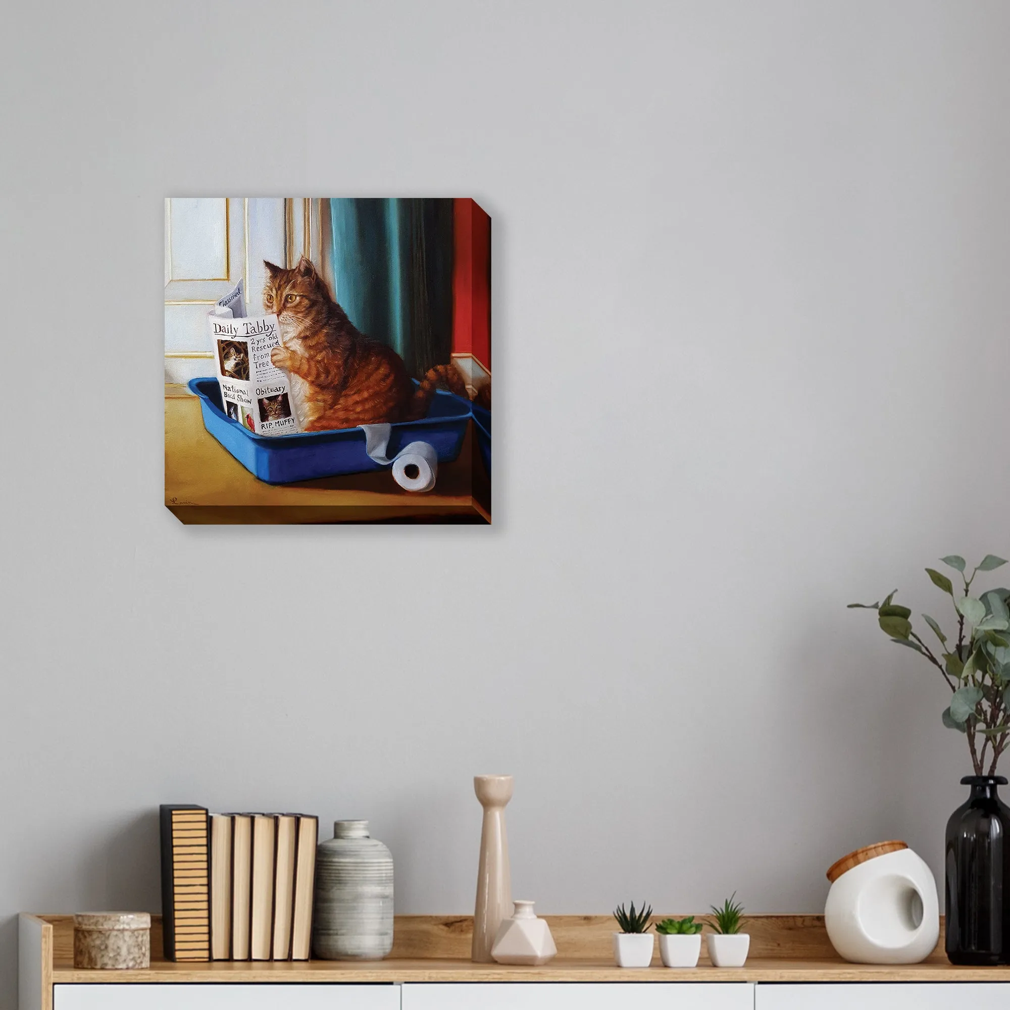 Kitty Throne: Gallery Wrapped Canvas