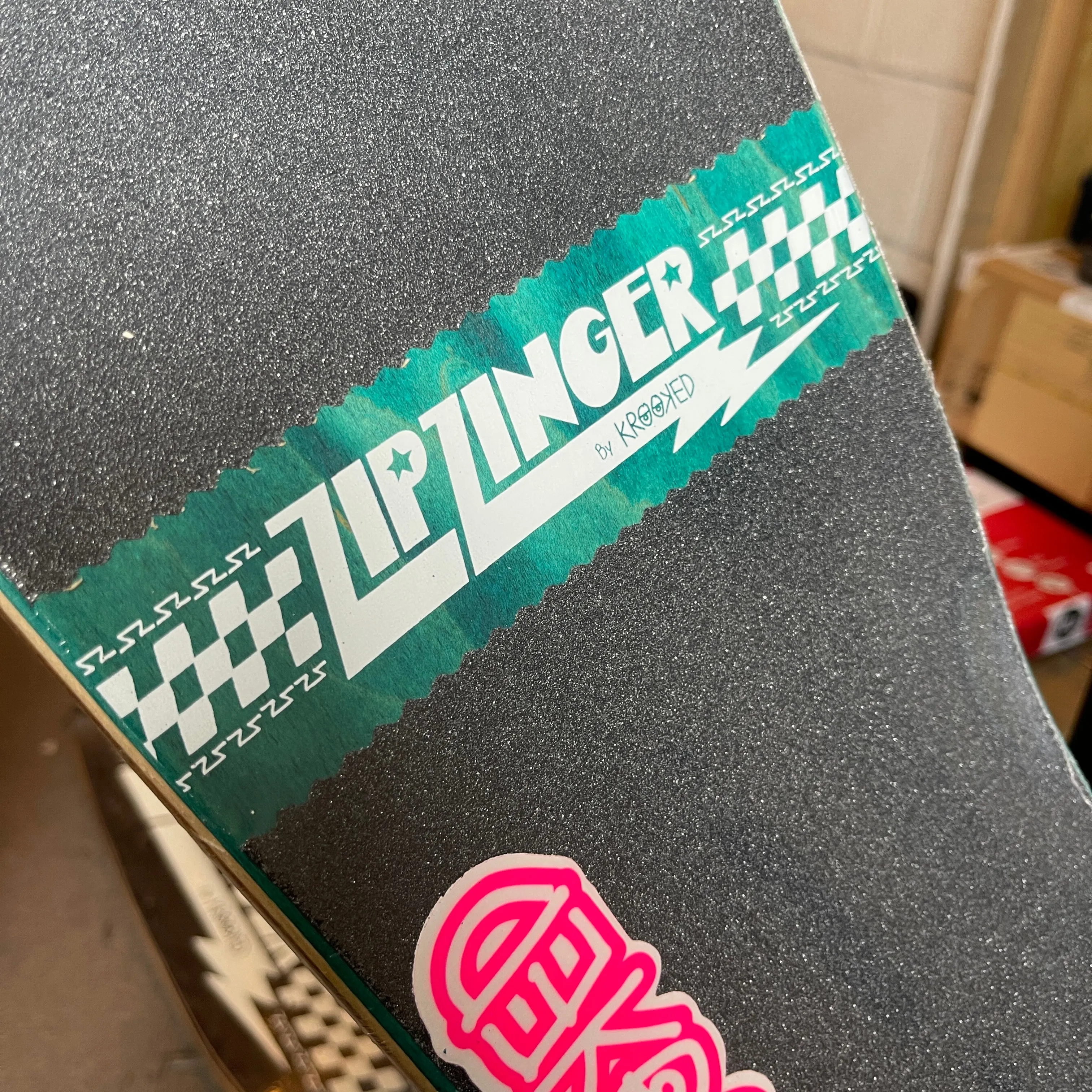 Krooked Zip Zinger Cruiser Shaped Skateboard Deck - 7.75
