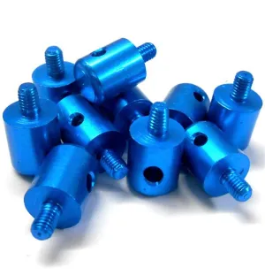 L11253 1/10 Scale Alloy Blue Body Shell Mount Post x 10 M3 14mm x 8mm