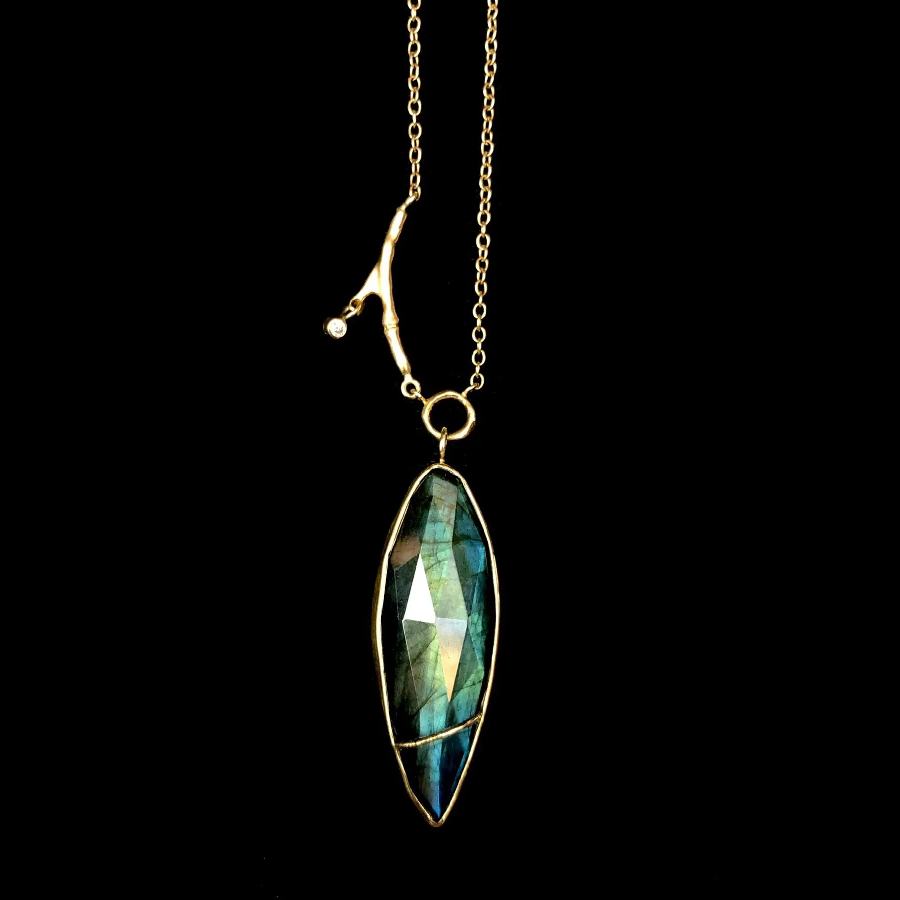 Labradorite Branch Necklace