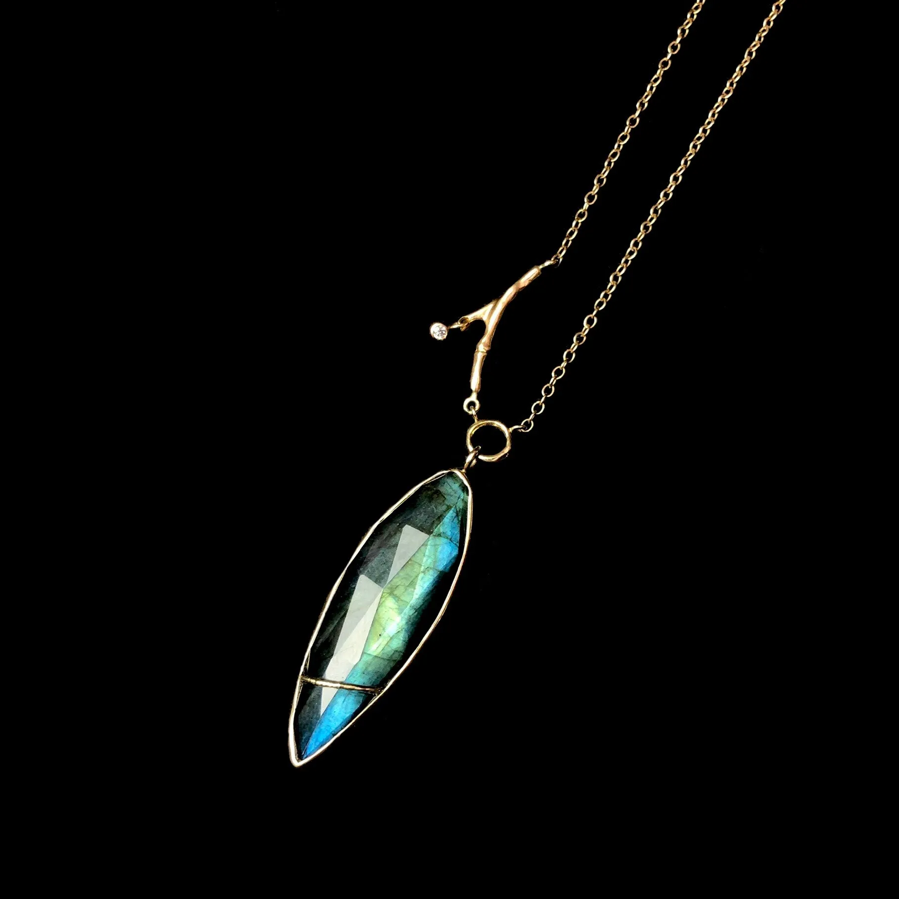 Labradorite Branch Necklace