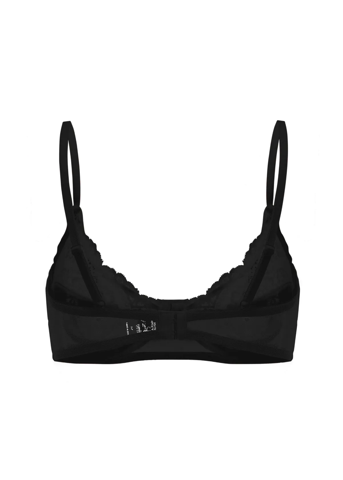 Lace Balconette Bra - Black