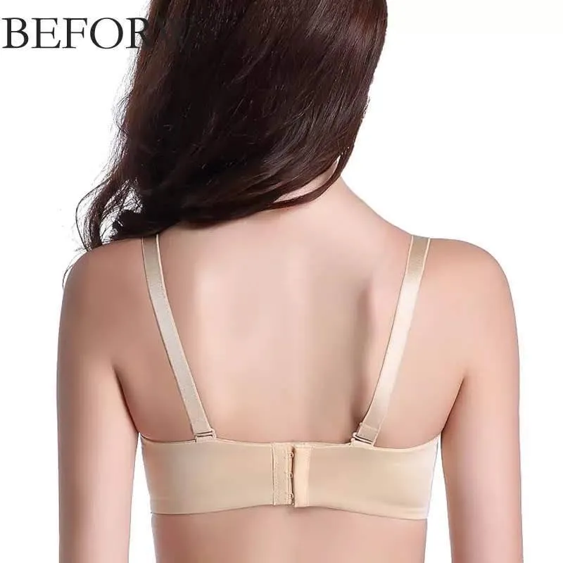 Lace Skin Push Up Figure Maintain Bra - Wide Strip - Double Padded Bra