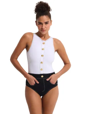 Lavinia High Neck One-Piece