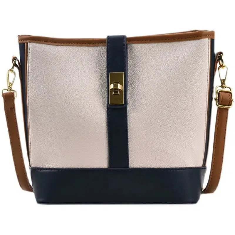 Leather Bucket Shaped Bag