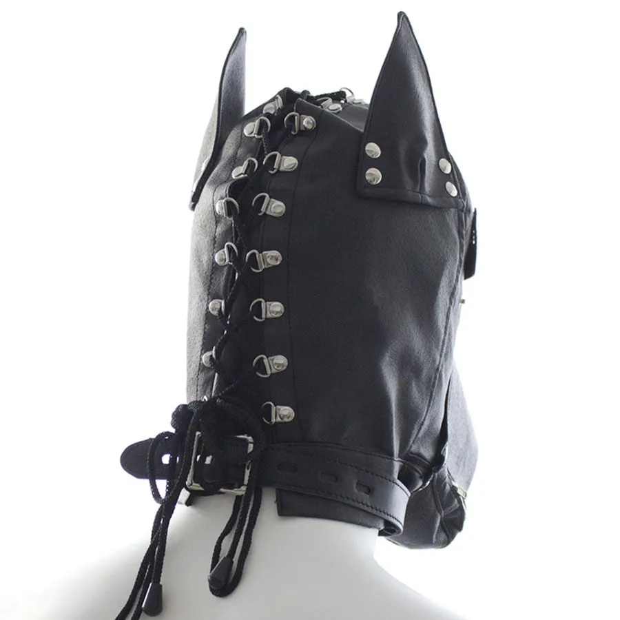 Leather Padded Hood