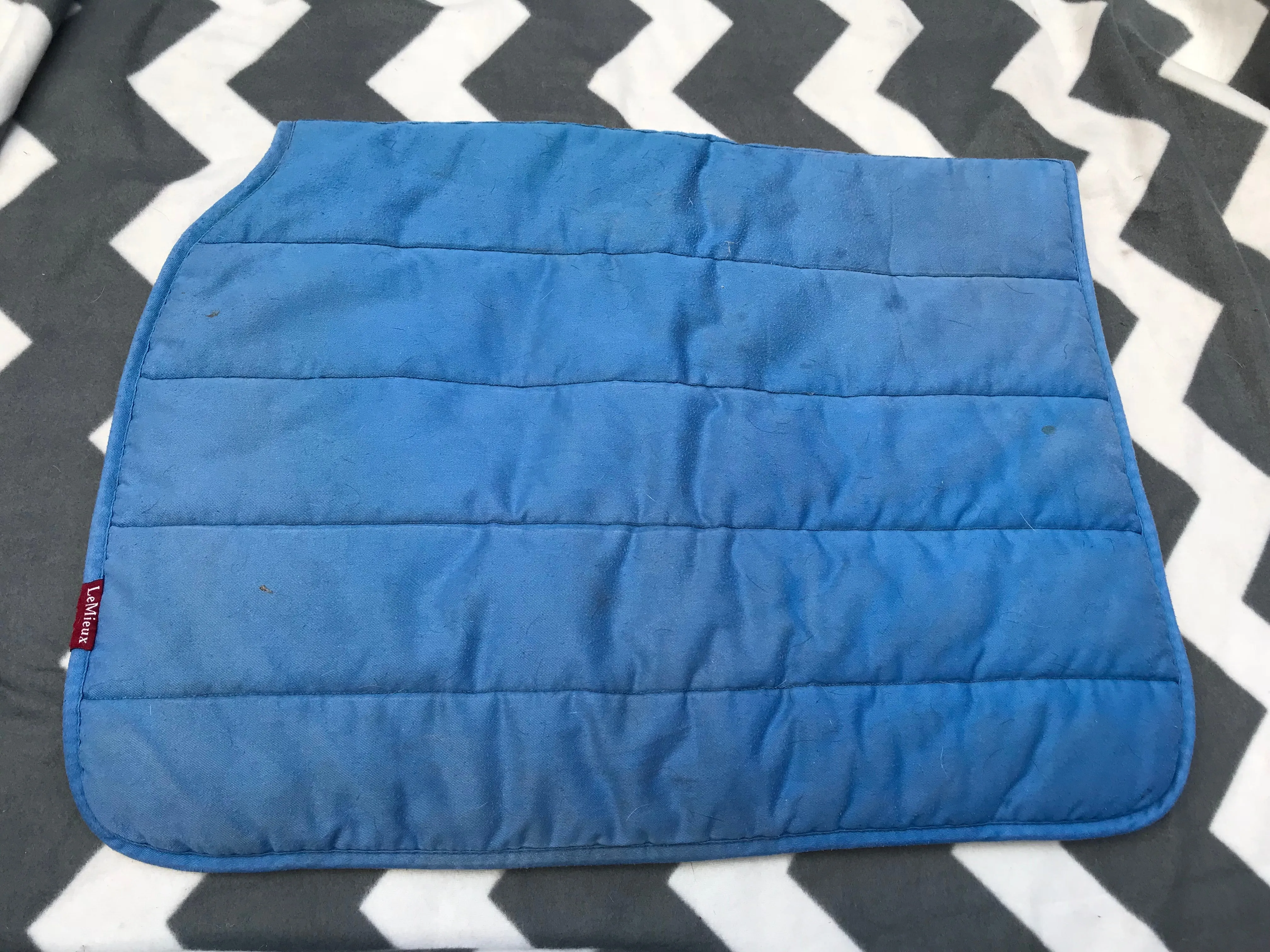 Lemieux blue padded saddle cloth full size FREE POSTAGE