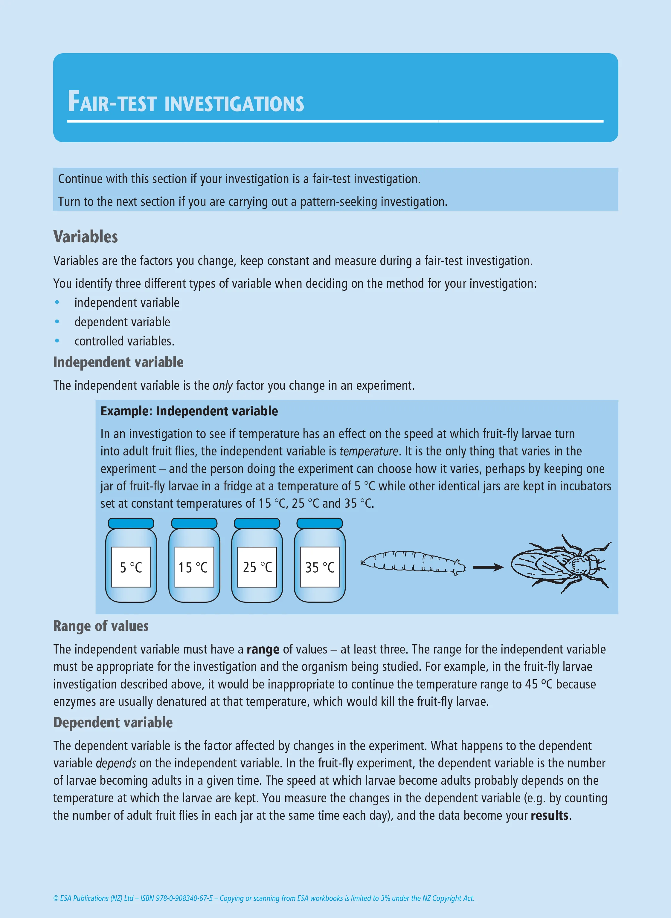 Level 1 Practical Biology Investigation 1.1 Learning Workbook
