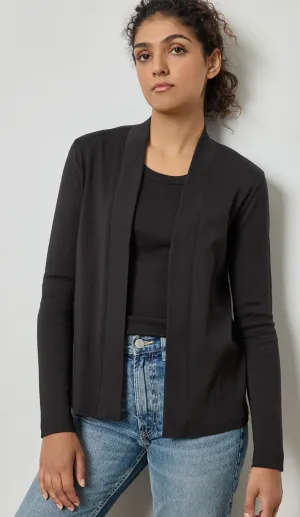 Lilla P Classic Cardigan in Black
