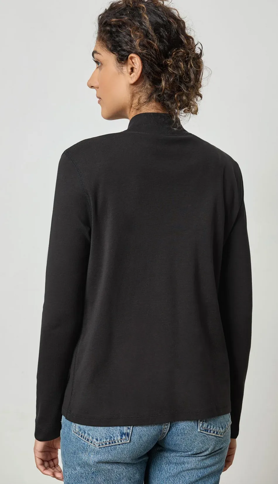 Lilla P Classic Cardigan in Black