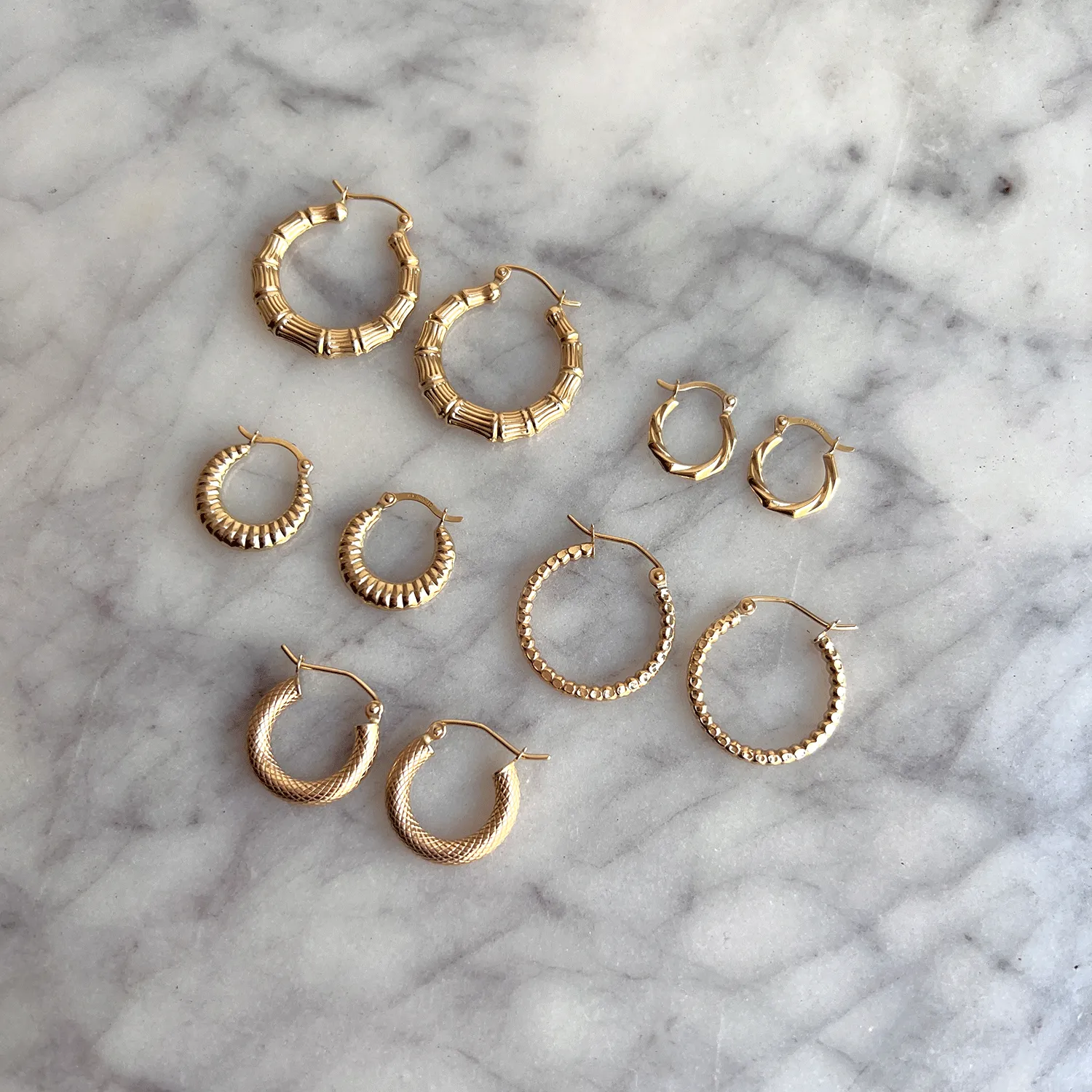 Linea Tapered Hoop Earrings