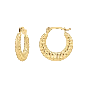 Linea Tapered Hoop Earrings