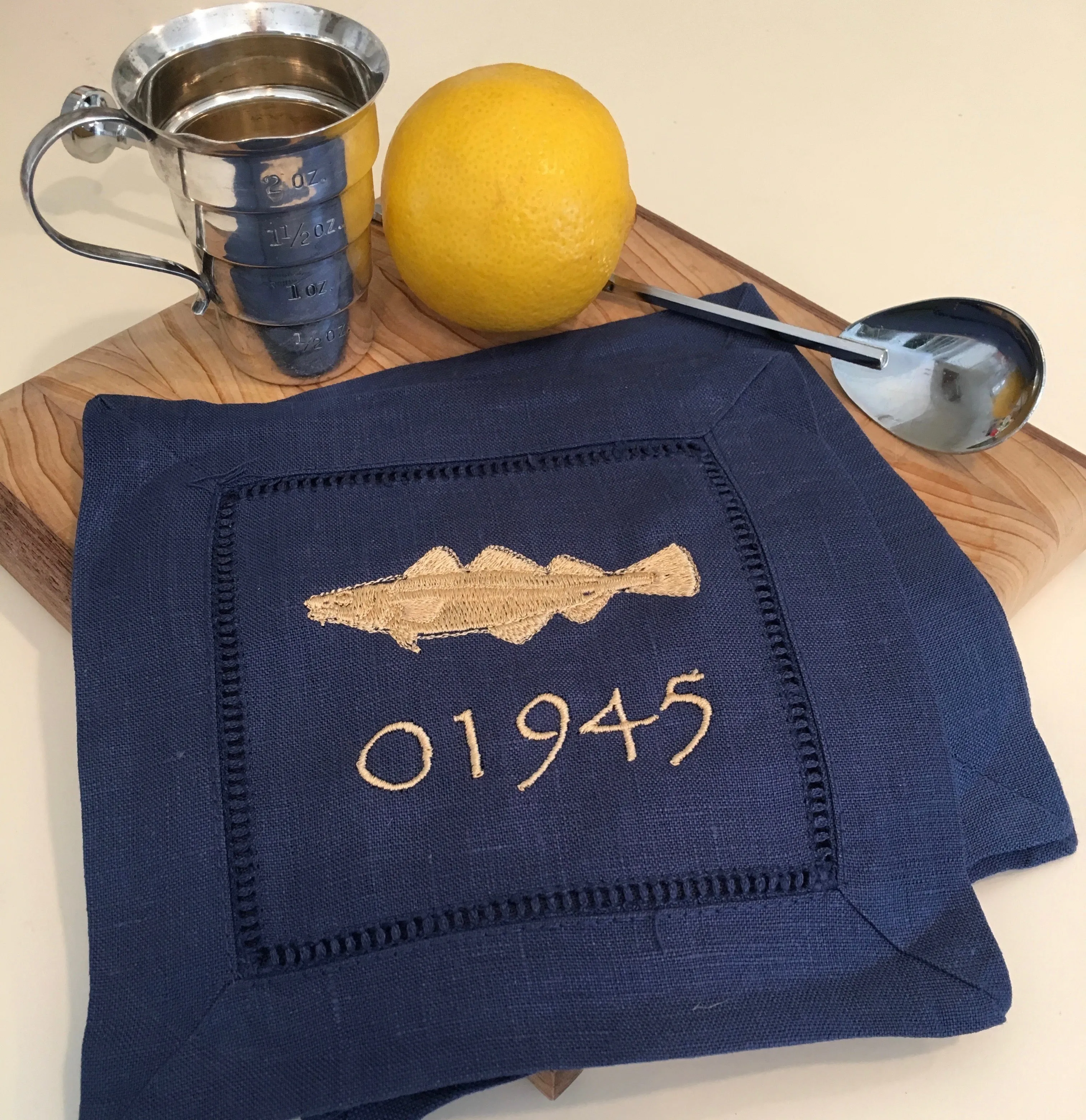 LINEN COCKTAIL NAPKINS - SET OF 4