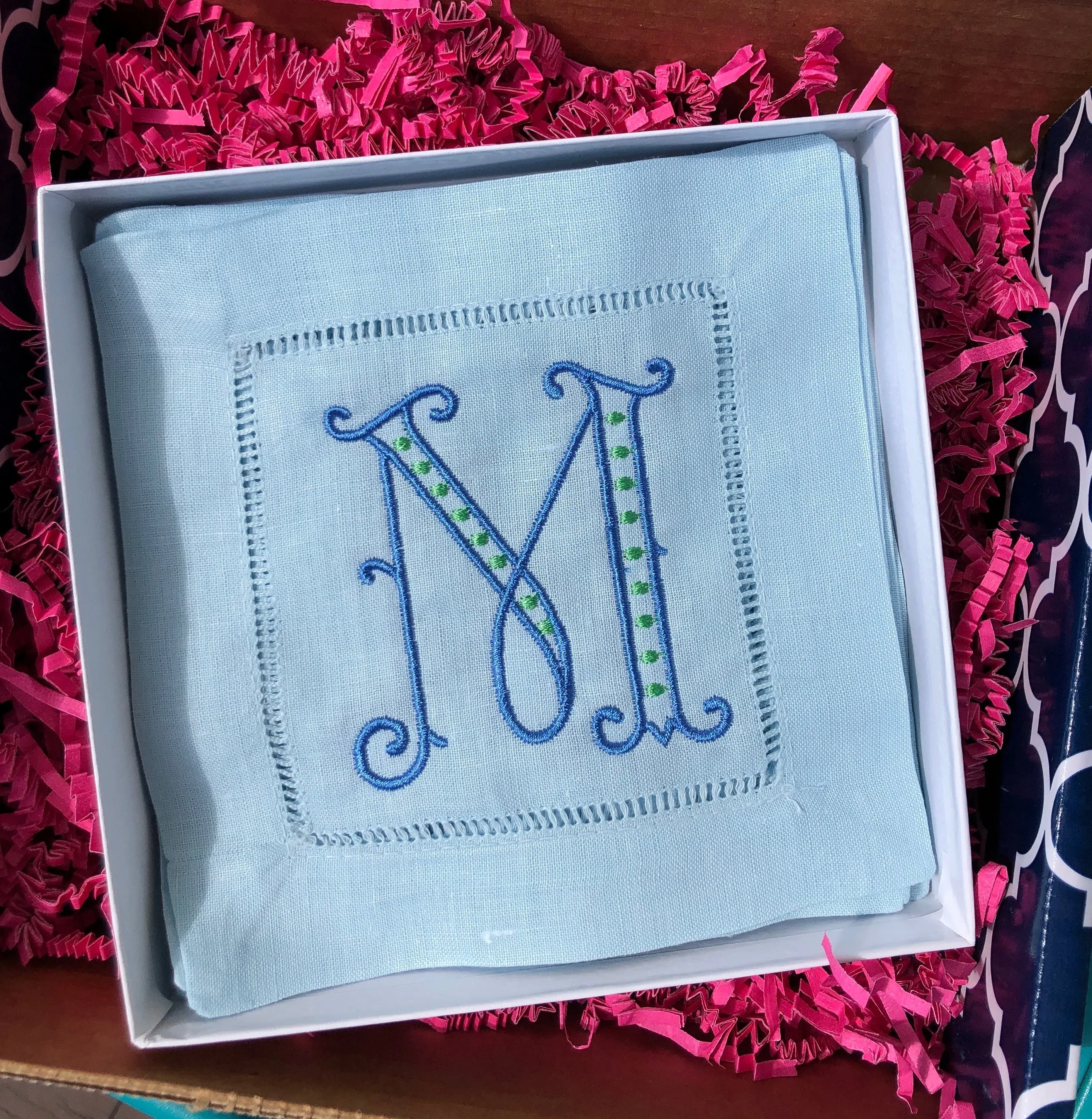 LINEN COCKTAIL NAPKINS - SET OF 4