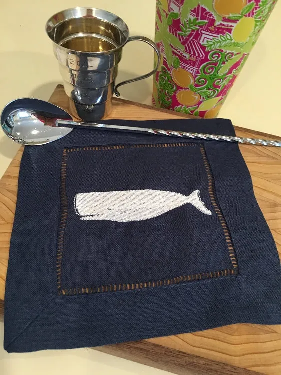 LINEN COCKTAIL NAPKINS - SET OF 4