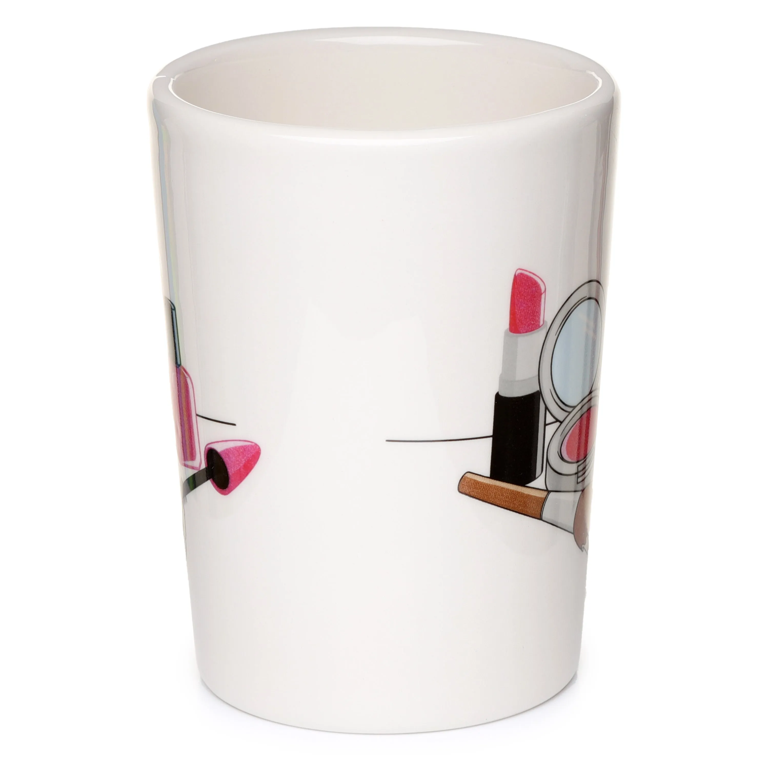Lipstick Ceramic Shaped Handle Mug